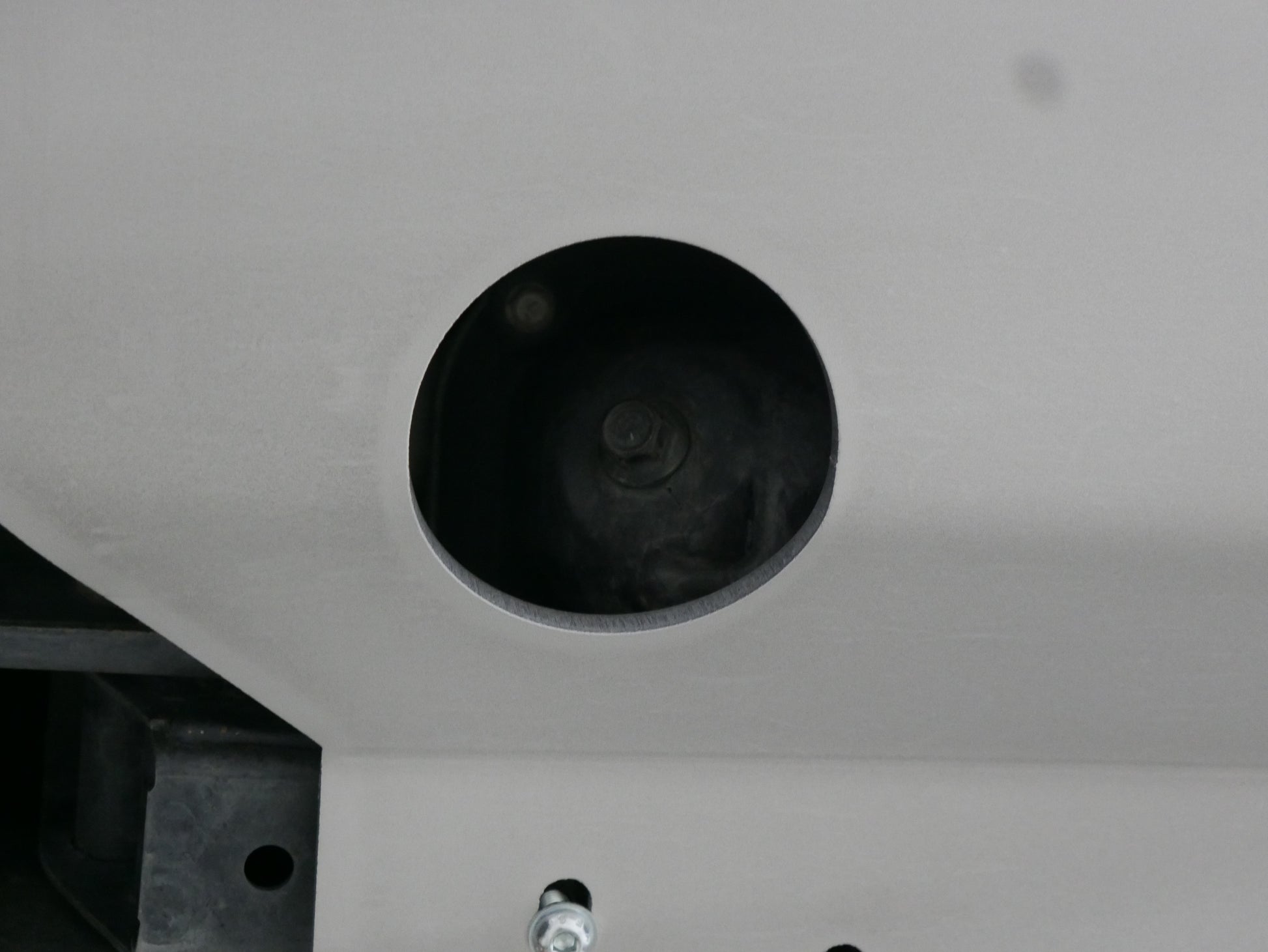 Access to drain plug