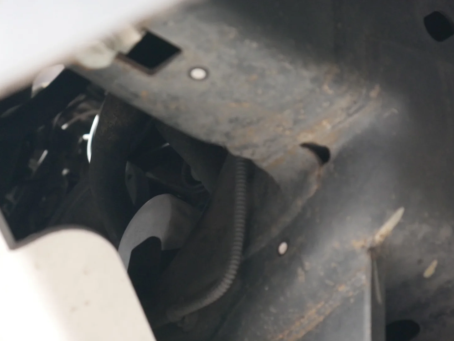 F-150 Front Engine Skid Plate Oil Filter Access
