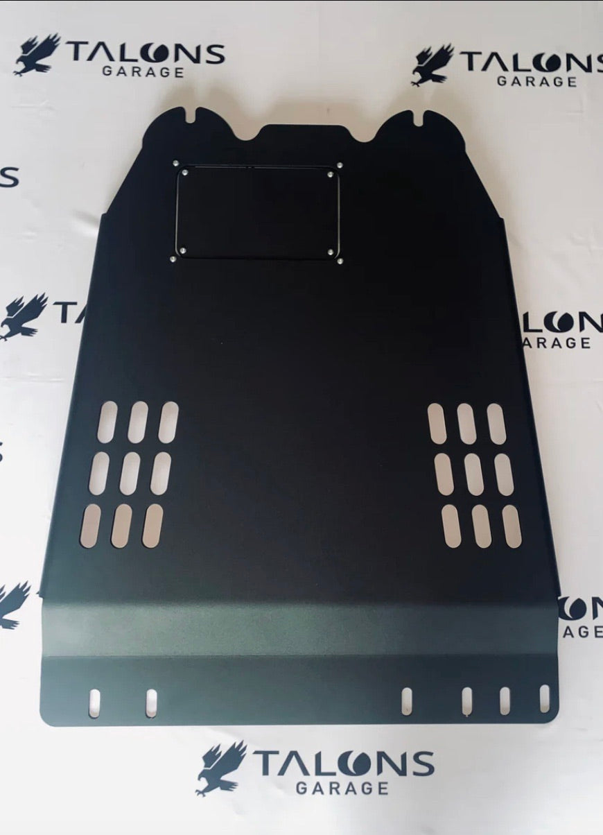 F-150 Transmission and Catalytic Converter Skid Plate Black Powder Coat