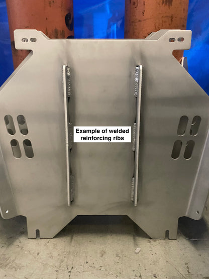 Tacoma Transmission and Catalytic Converter Shield with Welded Ribs
