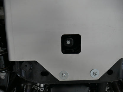 Tacoma engine skid plate oil plug access
